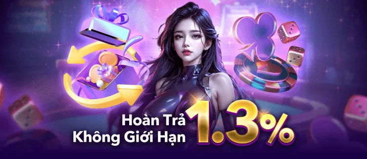 Lu88 khuyến mãi hoàn trả không giới hạn 1.3%